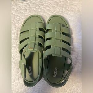 Fabkids Girl's Pale Green Jellies Jelly Sandals